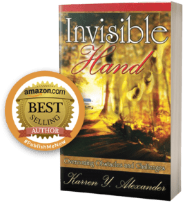 A book cover with the title of invisible hand.