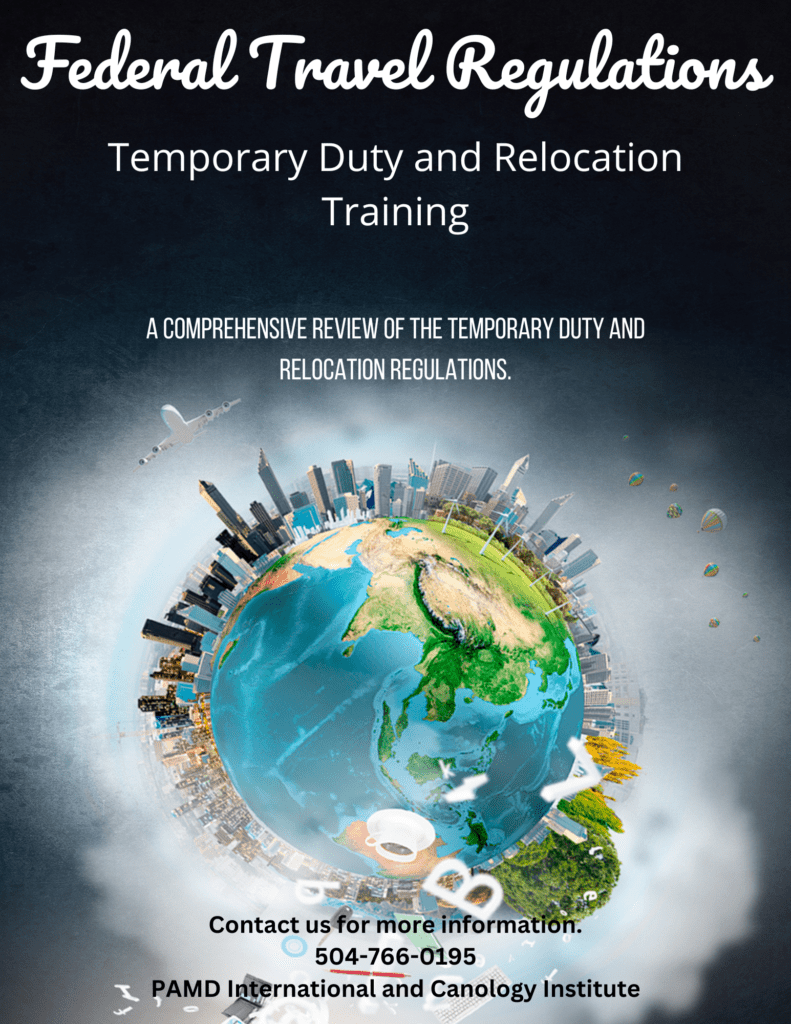 A book cover with the title of temporary duty and relocation training.